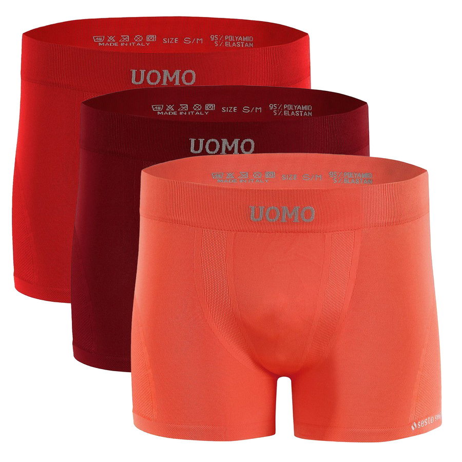 Nahtlose Herren-Boxershorts BM07 Rot