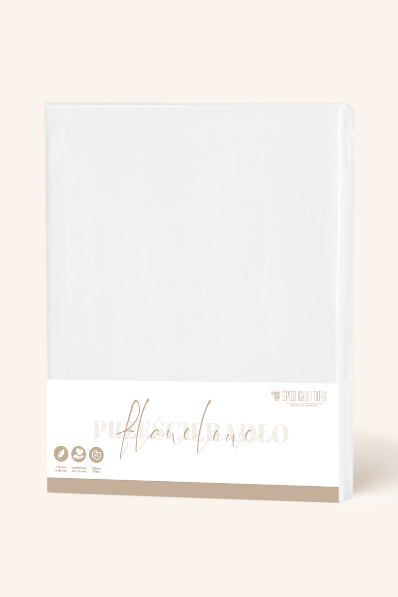 S FLANNEL SHEET 220*240 WHITE