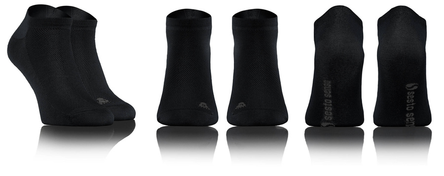 Șosete invizibile Sneakers P73 negre