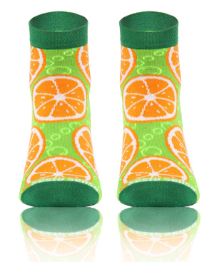 Kolorowe śmieszne ZAKOSTKI SKARPETY FINEST Sesto Senso