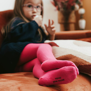 Rajstopki z wełny merino art. 130 TP003 bordowy