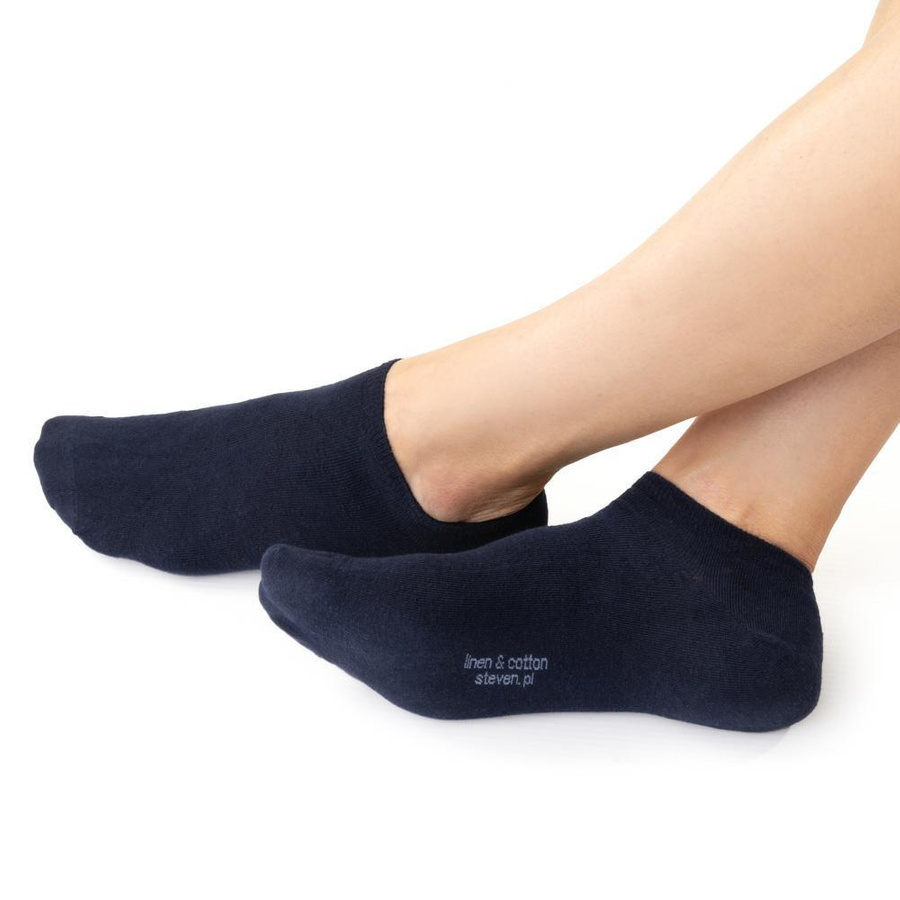 Șosete tip footie Art. 174 Albastru marin și albastru