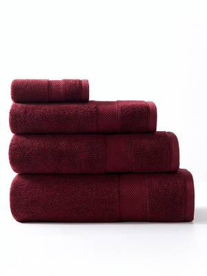 Towel Leo Burgundy