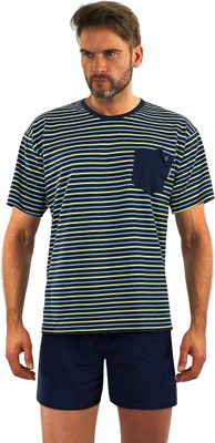 Herren-Pyjama Serie Blau