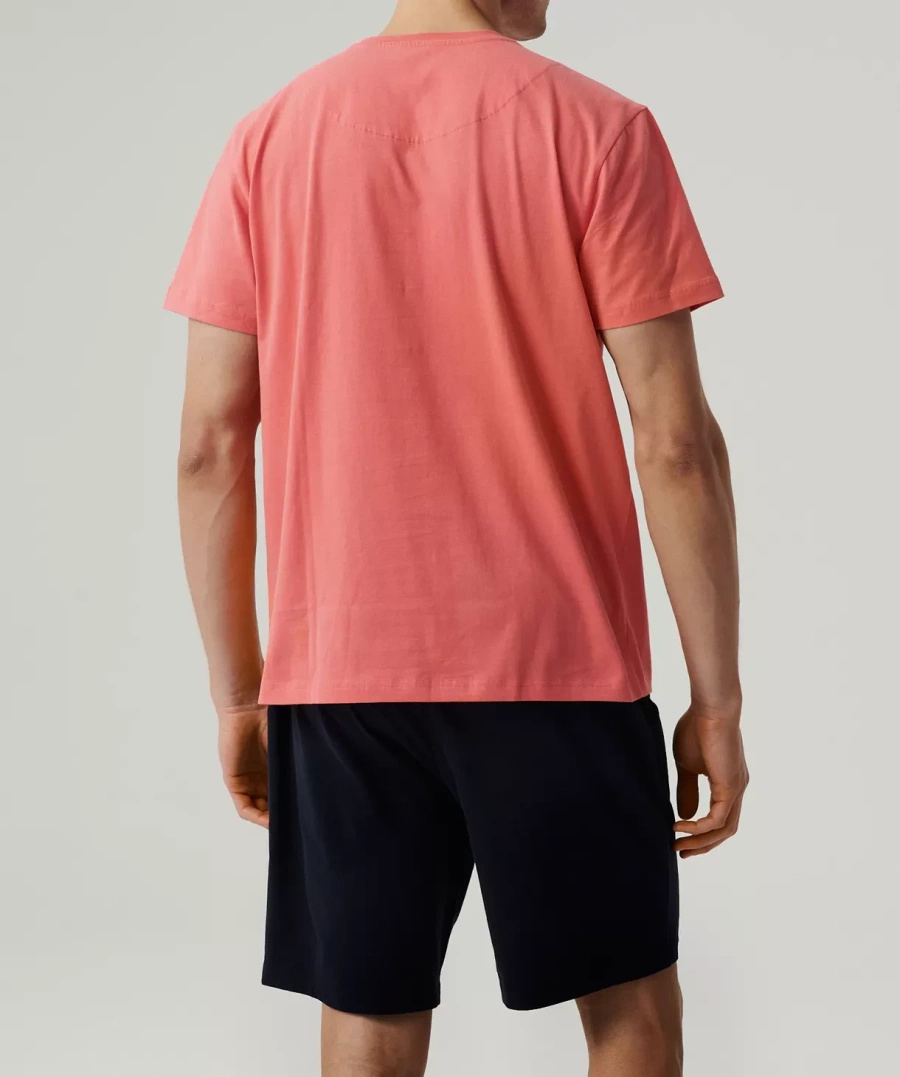 Herren-Pyjama Nmp-379 Rosa/Marine/Grün/Grau/Blau