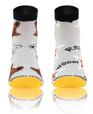 Sesto Senso Skarpetki Bunt Baumwolle – Modische Kurzsocken mit Bulldoggenmuster, Atmungsaktiv, Komfortabel, Für Männer und Frauen, Vielseitig, Mehrfarbig, Ideal für Alltag und Elegante Outfits