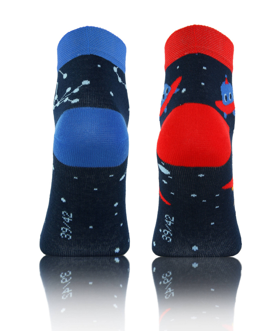 Kolorowe śmieszne ZAKOSTKI SKARPETY FINEST Sesto Senso