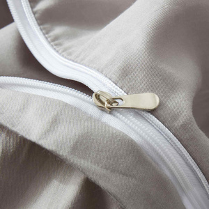 Bettwäsche Satin Queen Premium Grau