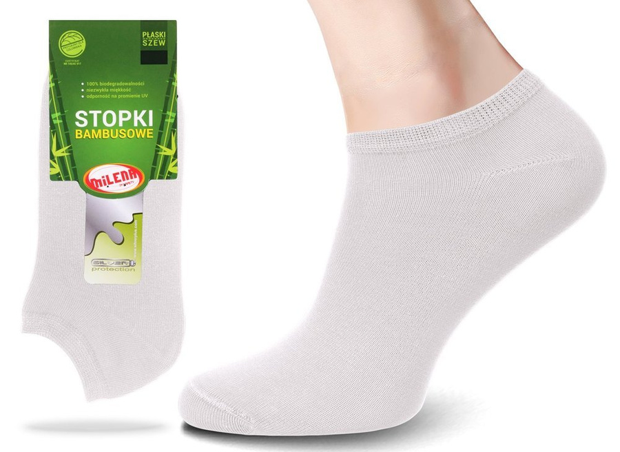 5X Skarpety stopki z przędzy bambusowej Milena