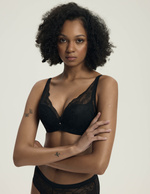Sutien push-up Fabbie Negru