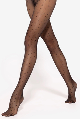 Pixi gemusterte Strumpfhose 20 Den