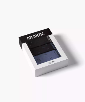 Boxershorts 3mh-227 Schwarz/Blau