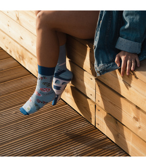 Kolorowe Skarpetki Damskie/Męskie Santorini More Fashion