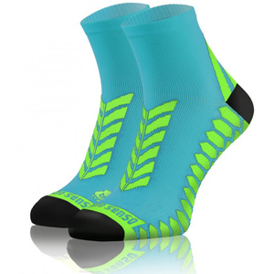 Sesto Senso Sport Kompressionssocken – Atmungsaktiv, Nahtlos, Anatomic Fit, Feuchtigkeitsregulierend, Unisex, Türkis, Poliamid-Elastan-Baumwolle Mix, Für Laufen und Sport, Kurze Länge