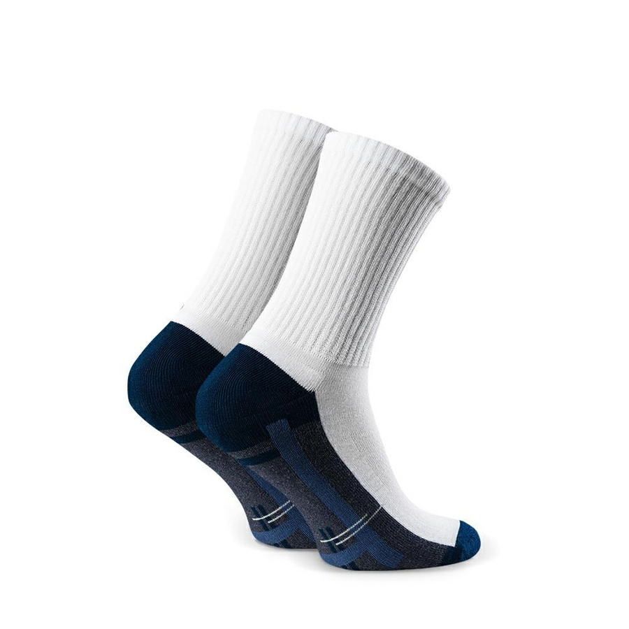 Halbe Frottee-Socken Kunst. 047 AX104 weiß