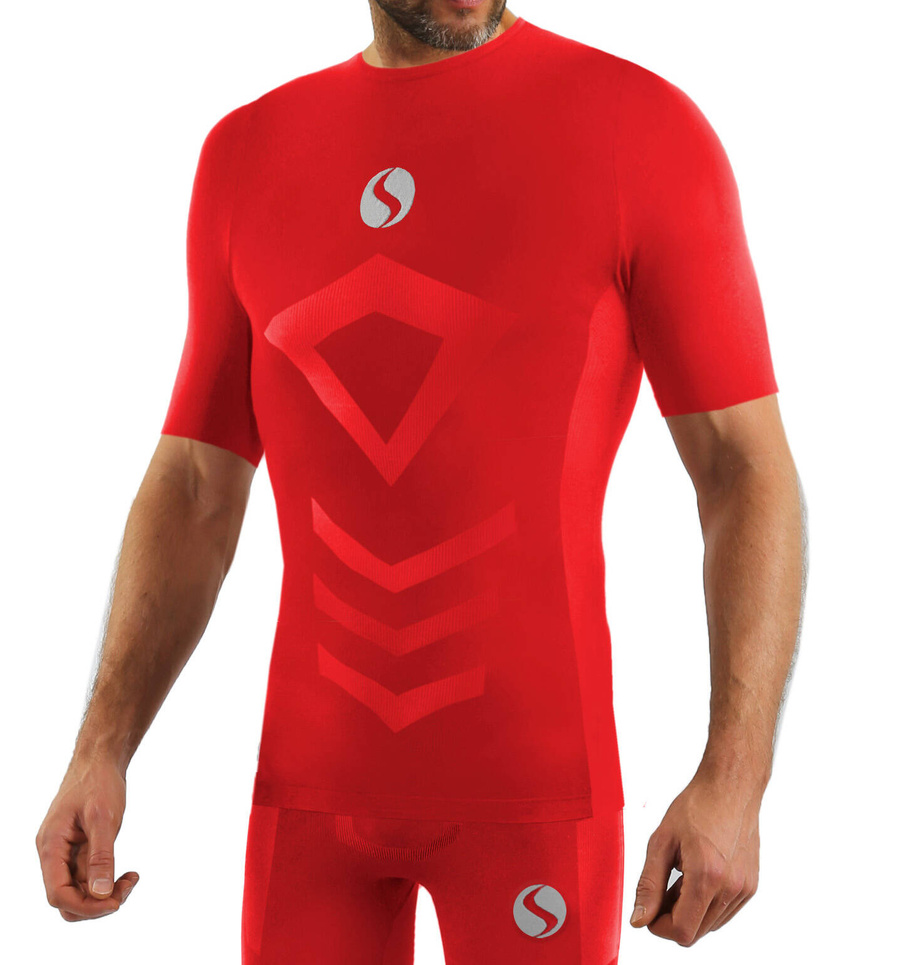 Herren T-Shirt Thermo Active Rot