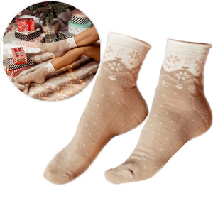 Damen-Halbfrotteesocken Stars, Farbe Beige, Größe 35-37