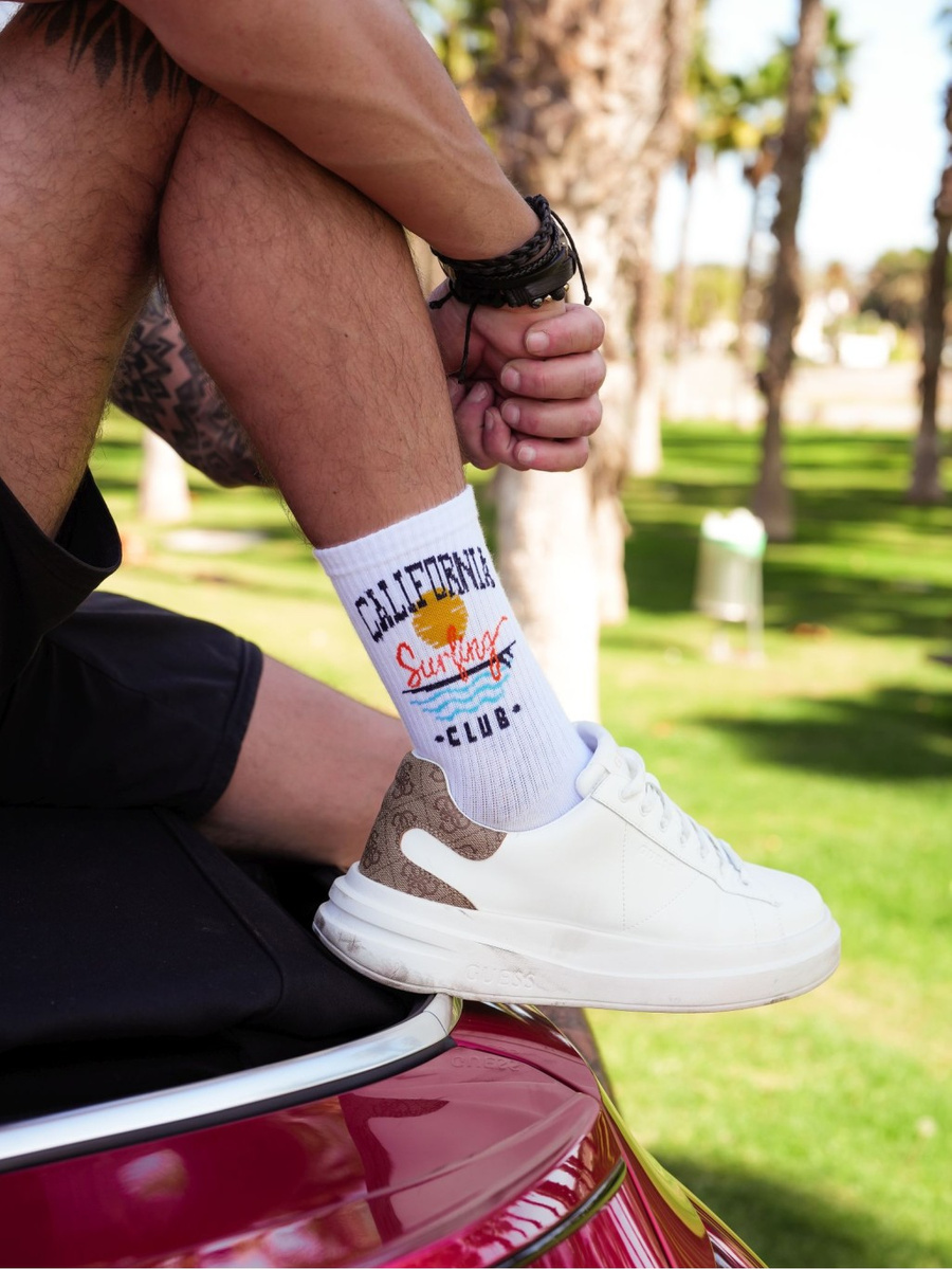 Herrensocken Go! California Weiß