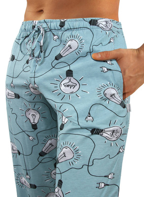 Schlafanzug Herren Serie Blau