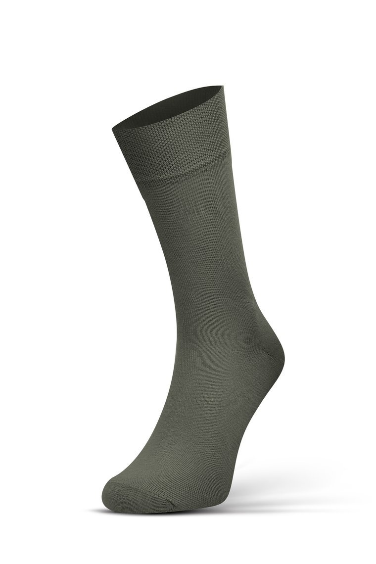 Sesto Senso Herren Anzug Socken – Klassische Baumwollsocken mit Lin Toe® Technologie, Hoher Tragekomfort, Atmungsaktiv, Grün, Für Formelle Anlässe