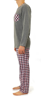 Herrenpyjama Serie Blau