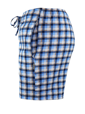 Schlafshorts Milo 2 Blau Kariert