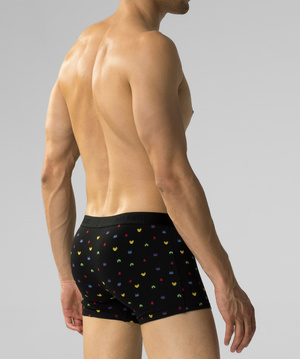 Herren Boxershorts Serie 3MH-054 Grau/Schwarz/Multicolor