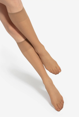 2x Lycra Kniestrümpfe halbmatt 15 Den Gatta