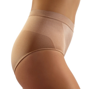 Sesto Senso Damen Korrigierende Unterhose Gloria – Nahtlose Shapewear, Figurformend, Bequem, Poliamid-Elasthan, Unsichtbar unter Kleidung, Po- und Bauchunterstützung, Beige, Neu