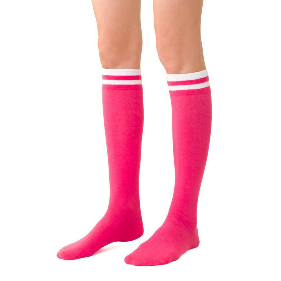 Podkolanówki damskie wzorowane art. 072 granatowe Steven