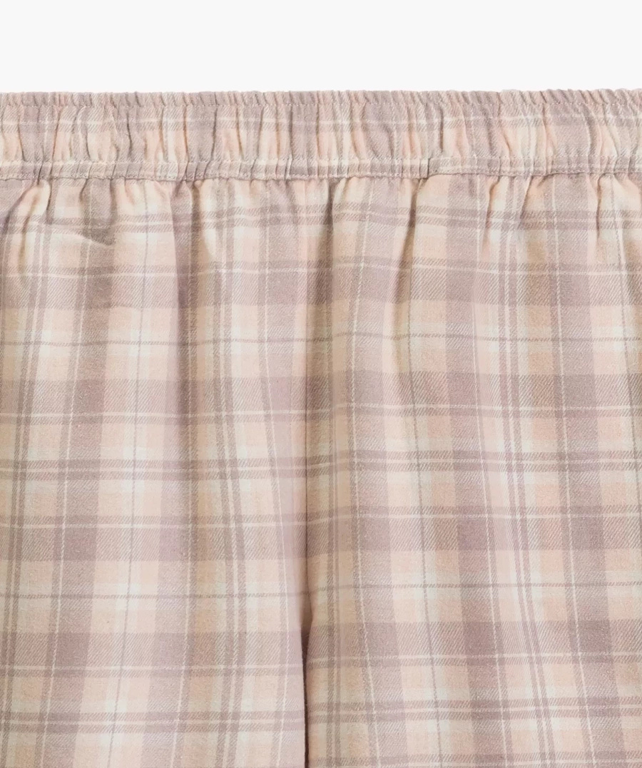 Damen Schlafanzug nlp-505 Ecru/Violett