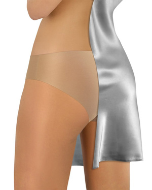 Sesto Senso Damen Figi Mikrofaser – Laser Geschnitten, Nahtlos, Bequem, Baumwolleinsatz, Silikonband, Unsichtbar Unter Kleidung, Beige, Neue Kollektion