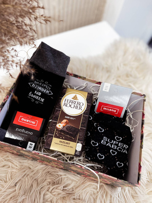 Socken Serie Großeltern Schwarz