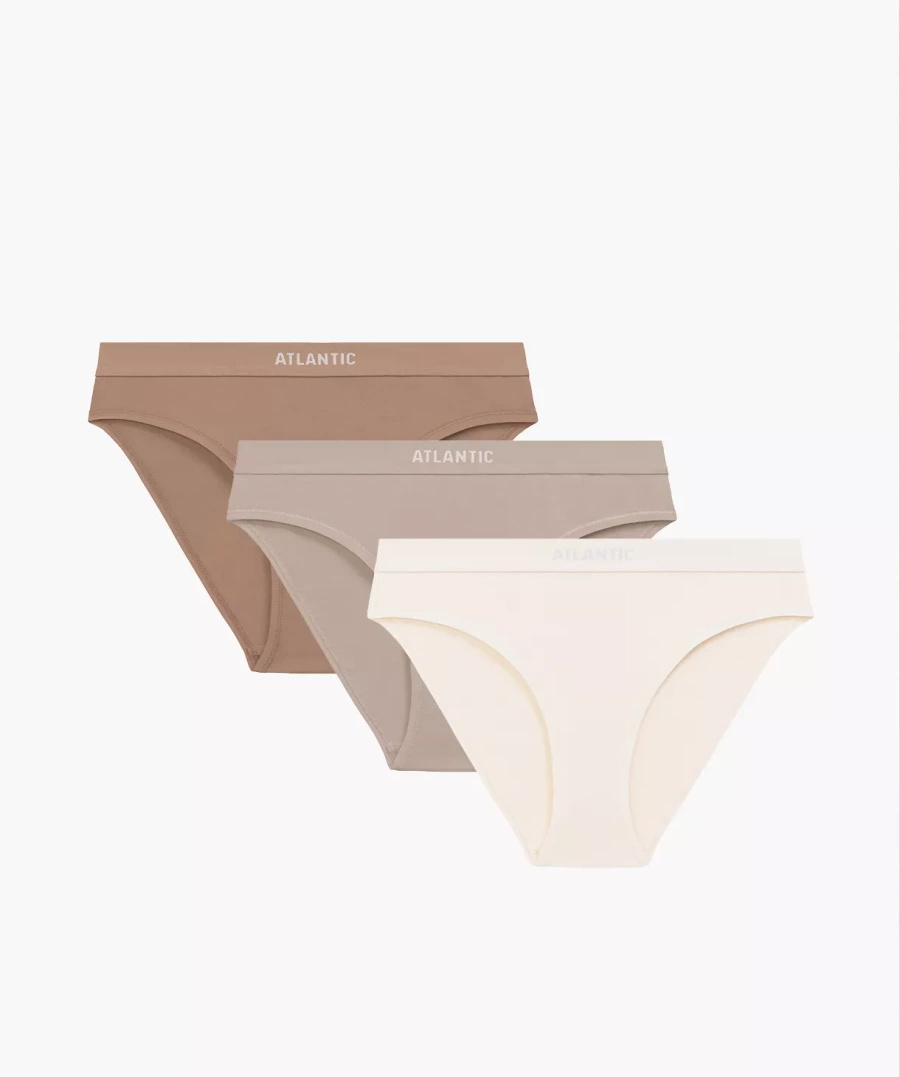 Damen Shorts 3-pack Ecru Beige