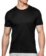 Atlantic Herren Baumwoll T-Shirt – Klassisches Basic Oberteil, 100% Baumwolle, Kurzarm, Schwarz, Ideal für Alltag und Freizeit, Atmungsaktiv, Bequem, BMV-048
