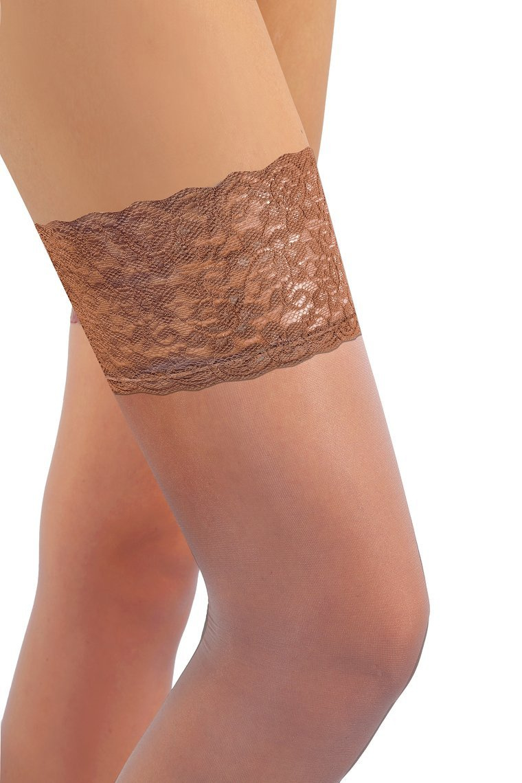 Selbsttragende Strümpfe Romantica Transparent