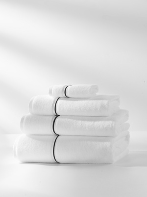 S TOWEL 100*150 LIBRE WHITE+BLACK