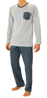 Herren Pyjama Jasiek Blau