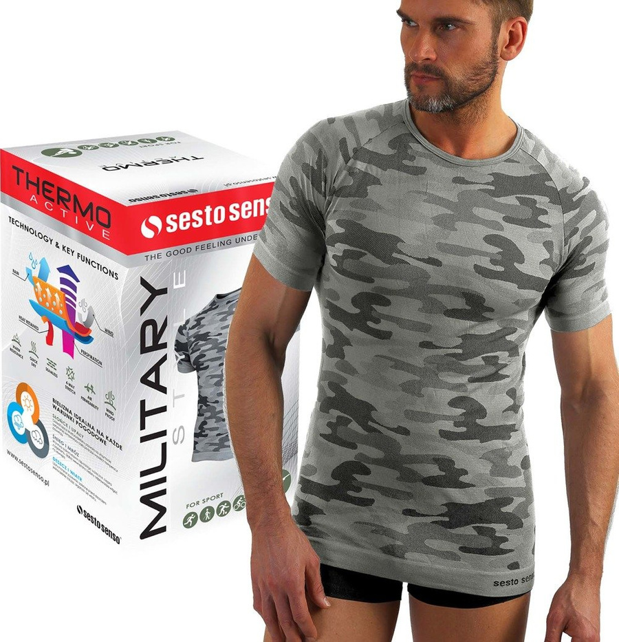 Tricou Termoactiv Thermo Active Gri Deschis