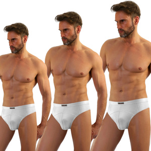 3x Herrenslip aus Baumwolle mit druckfreiem Gummizug Nipper