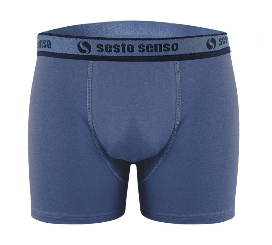 Boxershorts BM02 Grau/Blau/Weiß/Rot