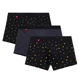 Herren Boxershorts Serie 3MH-054 Grau/Schwarz/Multicolor