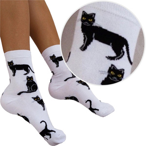 Damensocken Cats, Farbe Braun, Größe 37-41