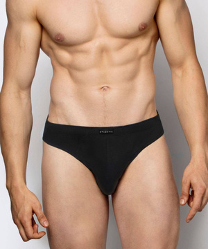 Herren Slips 3BMP-322 Grau Schwarz Weiß