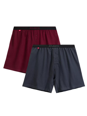 Boxershorts 2MBX-025 Grau Rot