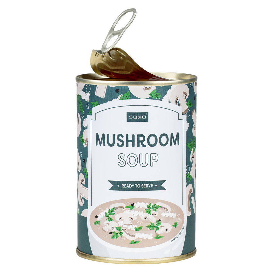 Kolorowe Męskie | Damskie Skarpetki SOXO GOOD STUFF mushroom soup w puszce wesołe bawełniane na prezent Unisex