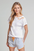 Kurze Damenpyjama Sundari Blau