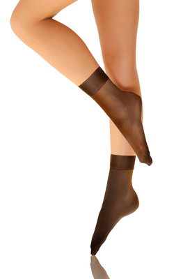 Sesto Senso Damen Skarpetki Rajstopowe Emi – Hochwertige, Strapazierfähige Strumpfsocken, Poliamid & Elastan, Komfortabler Bund, Ohne Verstärkung, Ideal für Offene Schuhe, One Size, Beige & Schwarz, 2er Pack