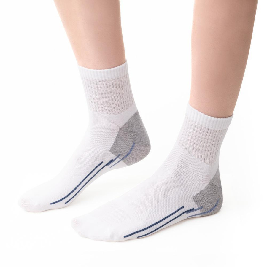 Sportsocken Serie Weiß