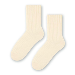 Socken Serie Streifen Ecru